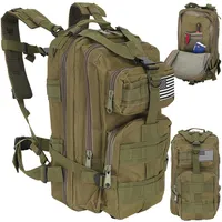 TRIZAND Grüner kleiner Wanderrucksack 23243