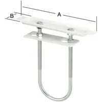 Vormann Vario-Heizkörperkonsolen weiß 19 x 4,5 cm