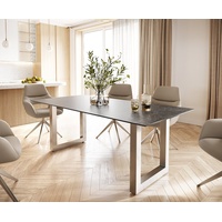 DeLife Esstisch Edge 200x100 Keramik Laminam® Nero Greco Anthrazit