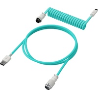 Kingston HyperX USB-C Spiralkabel hellgrün/weiß