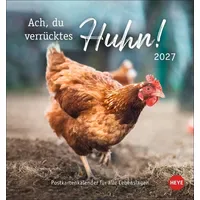 Heye Hühner Postkartenkalender 2027 - Ach, du verrücktes Huhn!