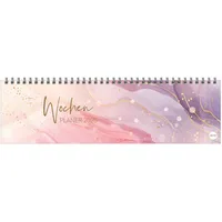 Heye Watercolor Wochenquerplaner 2025: Wochenkalender in edler Aquarell-Optik zur