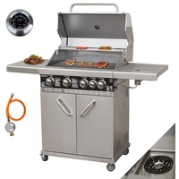 Vaiko Chef 4 Gasgrill Echte Edelstahl Konstruktion Grillstation Grillwagen