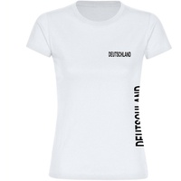 Multifanshop Damen T-Shirt - Deutschland - Brust & Seite