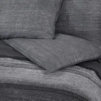 VidaXL Bettwäsche-Set 200x200 cm Baumwolle in Dunkelgrau