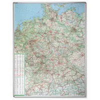 Franken Straßenkarte KA301P, Deutschland, Pinnwand, mit Aluminiumrahmen, 100 x