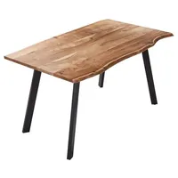 Sam Esstisch Baumkante massiv Akazie naturfarben 120 x 80