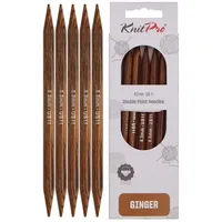 KnitPro Ginger Nadelspiele 6" (15cm) | 8mm