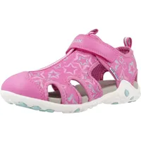 GEOX J Whinberry G Sandal, Fuchsia/Aqua, 36 EU