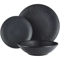 San Ignacio Tafelservice Black Schwarz, 12-teilig