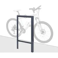 MCW Fahrradbügel Anlehnbügel verzinkter Karbonstahl Outdoor-pulverbeschichtet 115x60x6cm anthrazit