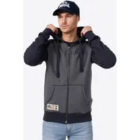 Lonsdale Herren Kapuzensweatjacke mit Reißverschluss schmale Passform SLOUGH