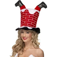 Smiffy’s Smiffys Hut Weihnachtsmann im Kamin, Rot