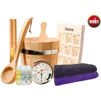 Weka Premium Aktionsset bestehend aus Aufgusskübel, Schöpfkelle, Klimamesser, 2