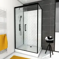 Aurlane Komplettdusche Metro 110 Rectangle 80 cm x 110