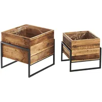 Kobolo Übertöpfe Übertopf Pflanzkübel Blumenkübel im Set aus Zwei