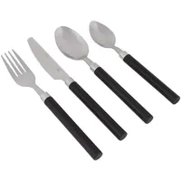 Bo-Camp Besteckset, 16-teilig, schwarz