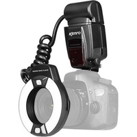 Kenro TTL Macro Ringblitz KFL201C für Canon (Set), Studioblitz