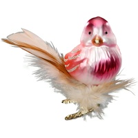 Inge Glas® Manufaktur Vogel zarter Gesang, Glasvogel 7cm Vogel