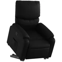 VidaXL Relaxsessel, mit Aufstehhilfe Schwarz Kunstleder