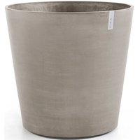 Ecopots Blumentopf ECOPOTS "Amsterdam mit Rollen 100 Taupe", grau