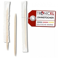 TronicXL 1000 x Zahnstocher einzeln verpackt Gastro Gastronomie Bistro