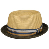 Stetson Licano Pork Pie Strohhut UV-Schutz 40 Oliv M