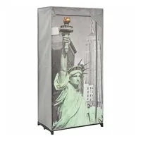 VidaXL Kleiderschrank 75×45×160 cm New York Stoff