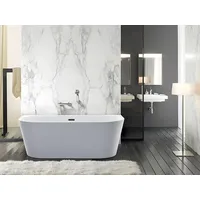 Vente-unique Halb freistehende Badewanne - 200L - 150 x