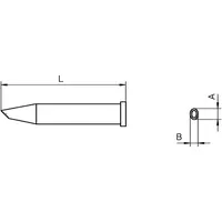 Weller XT GW1 Lötspitze Serie Sonderform, XT GW1, Ø