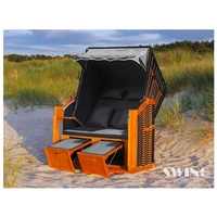 Swing&Harmonie LED - Strandkorb XXL - 118cm inkl. Abdeckcover