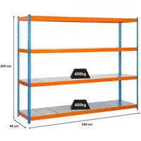 Proregal Schwerlastregal Metal Beast Four HxBxT 200 x 240