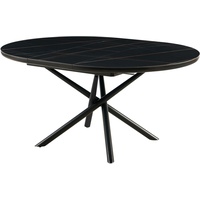 SalesFever Esstisch 120 cm schwarz