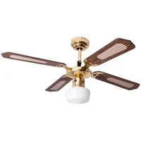 V-Tac Deckenventilator Deckenlampe mit Ventilator Esszimmer Raumkühler Lüfter mit