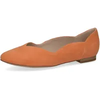 CAPRICE Ballerinas aus Leder Elegant, Orange (Orange Suede), 37