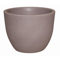 Geli Thermo Plastic Pflanzkübel Rimini aus Kunststoff, Farbe:Taupe;Durchmesser:30 cm