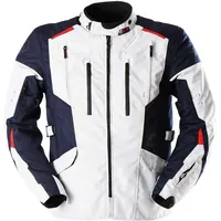 Furygan Brooks Textiljacke wasserdicht - Hellgrau/Dunkelblau/Rot - L