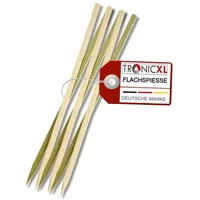 TronicXL Grillspieß 100 Stück Holz braun
