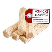TronicXL Grillspieß 20 cm Holz braun