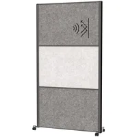 Maul Stellwandsystem MAULconnecto 2xAkustik dunkel 1x hell Mobil