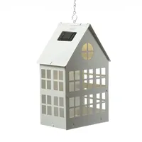 MARELIDA LED Solar Haus Lichthaus DIY Deko Laterne Metall