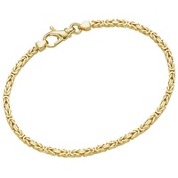 Luigi Merano Armband Königskette, massiv, Gold 585 goldfarben