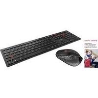 Cherry Bluetooth® Tastatur, Maus-Set Deutsch, QWERTZ Schwarz