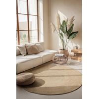 HANSE HOME Teppich Rangpur Rund – Natur Wohnzimmer, Flur,