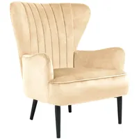 Svita Arthur Sessel Relaxsessel Modern Gepolstert Samt Hellbraun