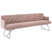 KAWOLA Esszimmerbank CHARME Cord rosa 166cm