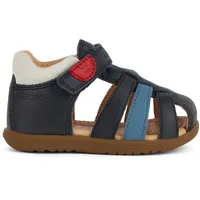 GEOX B MACCHIA Boy Sandal, Navy/LT Blue, 21 EU