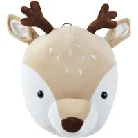 Beliani Wanddekoration für Kinder Hirsch Bambi 30 cm beige