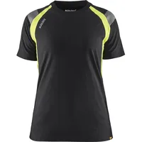 Blåkläder Blaklader 340210309933L Damen T-Shirt, Schwarz/Gelb, Größe L