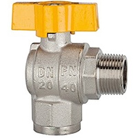 Riegler Kugelhahn Eckform, EN 331, MS vern., IG/AG, R/Rp